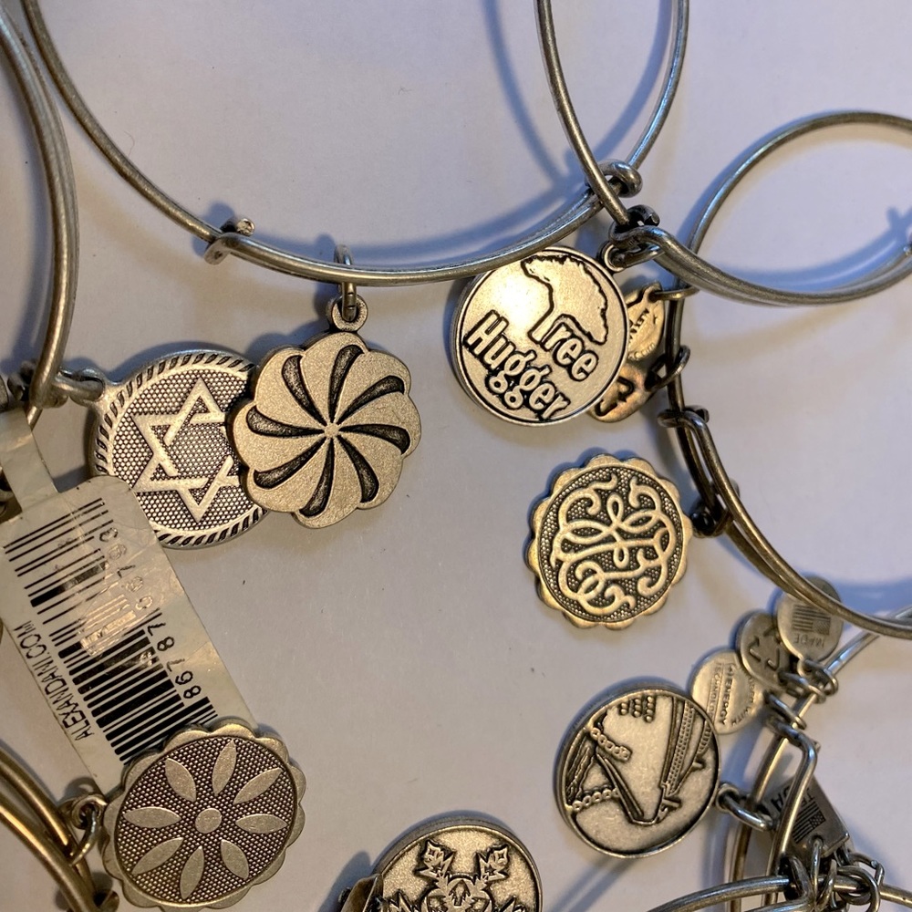 Alex and Ani set of 8 bracelets